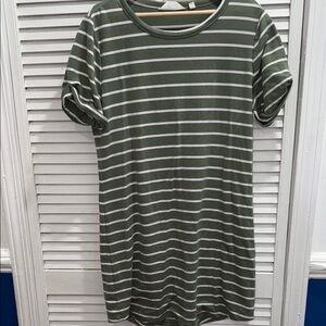 Candace Cameron Bure Striped Midi Dress